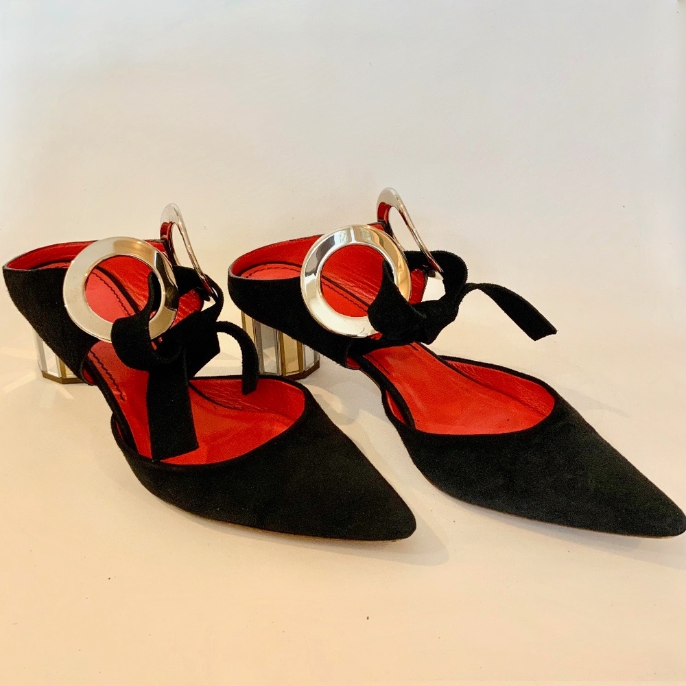 Designer Proenza Schouler Grommet  mules